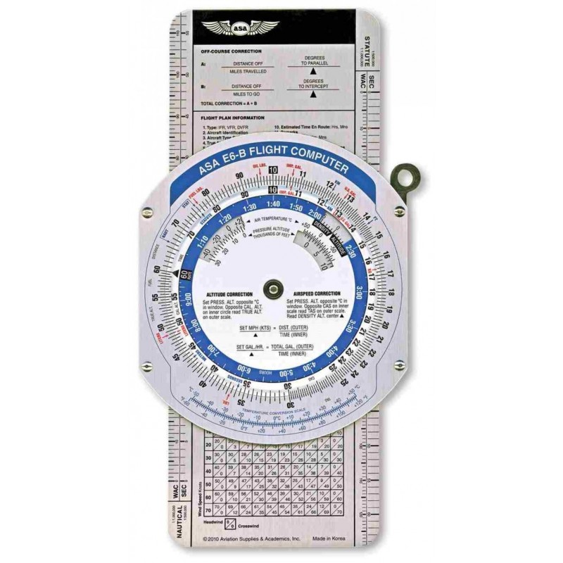 Asa E6-B COLOR FLIGHT COMPUTER (Vynil).